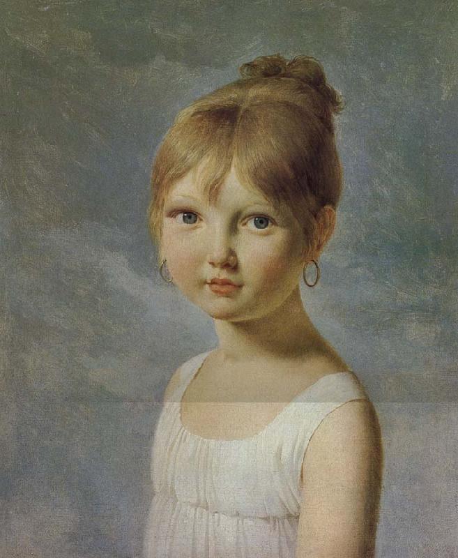 Baron Pierre Narcisse Guerin Portrait de petite fille oil painting picture